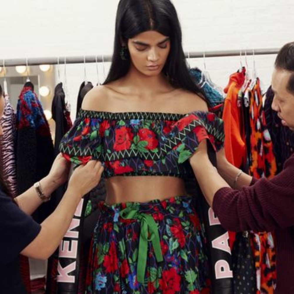 Kenzo X H&M Crop Floral Top 8